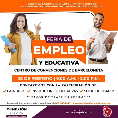Feria De Empleo Y Educativa Centro De Convenciones De Barceloneta 28