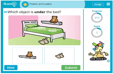 Interactive Math Lesson Position And Location