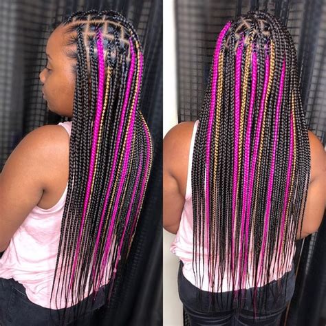 Braid Educator On Instagram Knotless Featuring Hot Pink From The