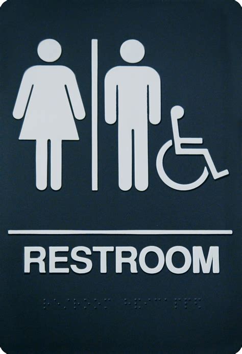 Buy Corko Manufacturingsigns Unisex Braille Restroom Sign Bathroom