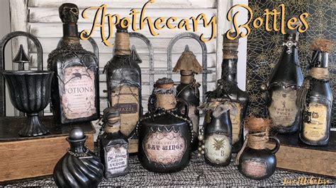 Halloween Diy Decor Apothecary Bottles Youtube