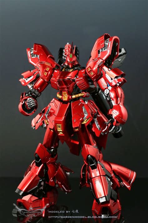 Mg 1100 Sazabi Verka Metallic Painted Build Gundam Kits Collection