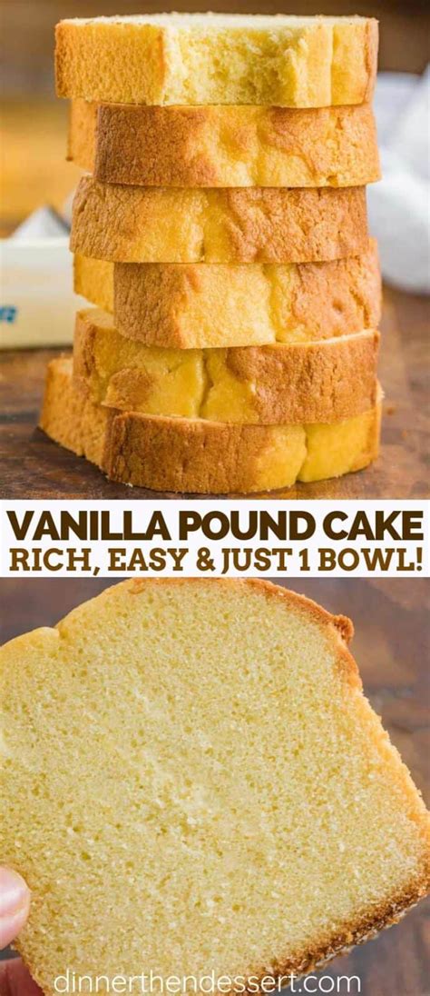 Vanilla Pound Cake Dinner Then Dessert