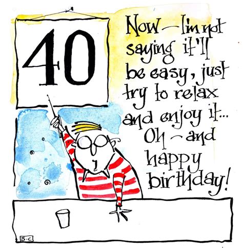 Funny Quirky 40th Birthday Cards
