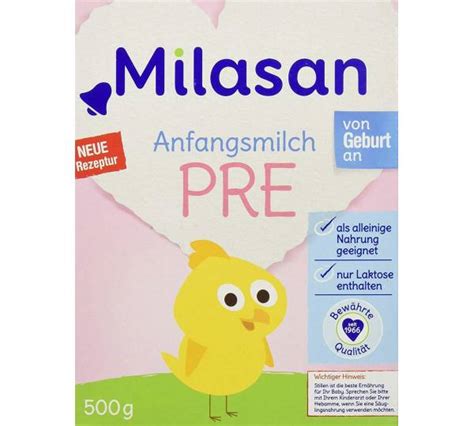 Sie ist gut verträglich und kommt der natürlichen muttermilch. Milasan Anfangsmilch Pre im Test Testberichte.de-∅-Note