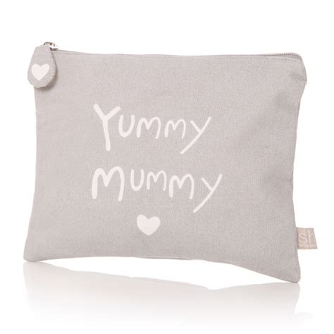 Grey Cosmetic Bag Yummy Mummy No5a Interiors