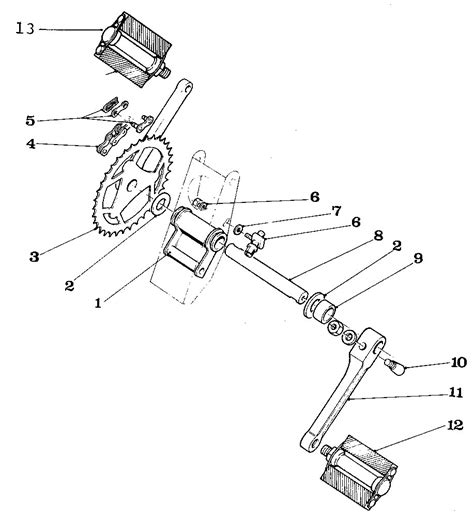 It comes with a lange head and cylinder, a walbro carb, horstman wet clutch, 3rd bearing clutch support mount with a jackshaft mount as well. Bicycle Crank Parts Diagram