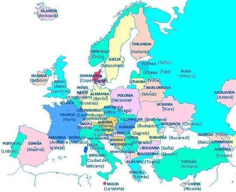 Juegos De Geografía Juego De Capitales De Europa En El Mapa 10