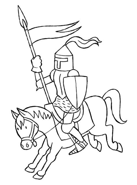Colorear dibujos de guerreros medievales. COLOREAR DIBUJOS DE GUERREROS MEDIEVALES