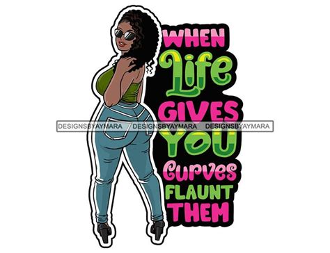 When Life Gives You Curves Flaunt Them Plus Size Woman Heels Wearing Blue Jeans Svg  Png