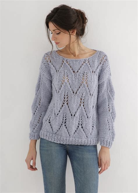 Lace Sweater Knitting Pattern Unique Through The Stitch