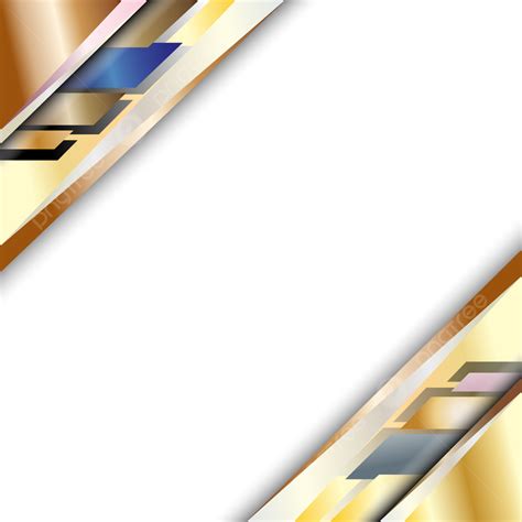 Abstract Gradient Gold Wave Stripe Vector Design Border On Transparent