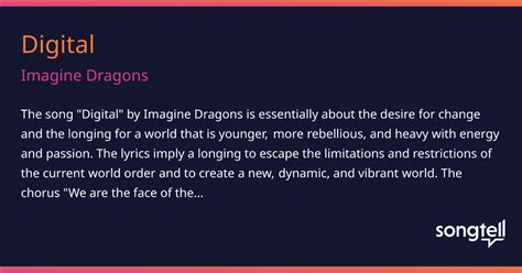 Meaning Of Digital By Imagine Dragons