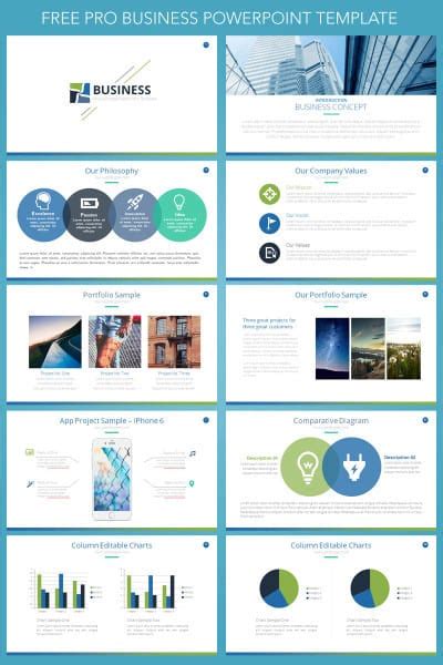 Free Business Presentation Powerpoint Template
