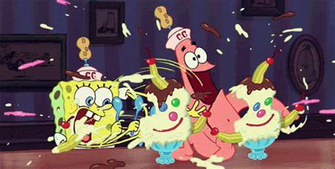 Spongebob Squarepants And Patrick Star Eat Ice Cream Rific