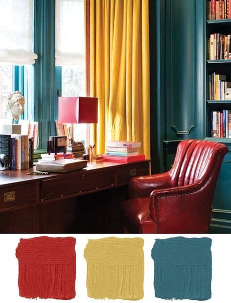 This Room Uses A Triadic Color Scheme Red Yellow And Blue Are Bold