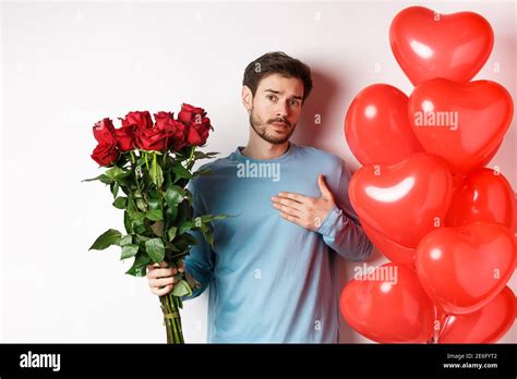 Romantic Guy Express His Love On Valentines Day With Ts Bring