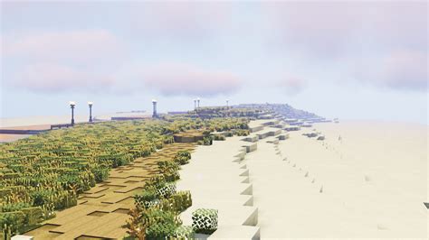Flemish Sea And Dunes With Gradient Beach Minecraft Map