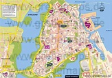 Stadtplan Stralsund-Altstadt für Print - Drucksachen - Flyer
