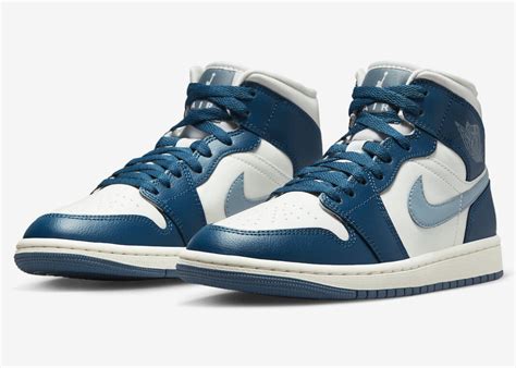 Air Jordan 1 Mid Sky J French Blue Bq6472 414 Release Date Sbd