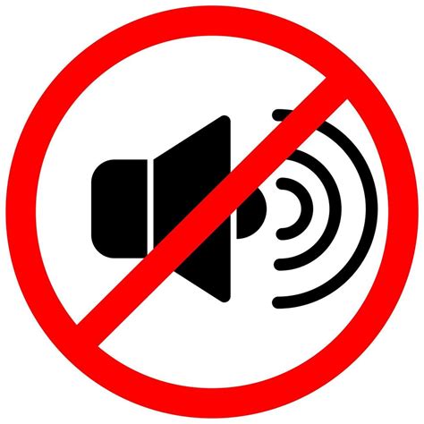 No Sound Or Music Icon Isolated Mute And Warning Illustration Keep