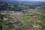 Luftbild Peißenberg - Gesamtübersicht und Stadtgebiet mit Außenbezirken ...