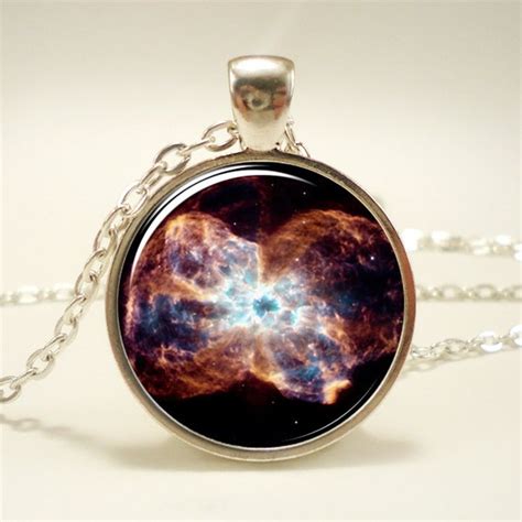 Galaxy Necklace Heavenly Nebula Pendant Stars And Universe