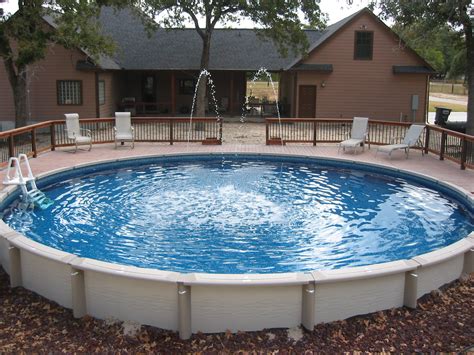Large Round Above Ground Pool Wilson County 30 Ft