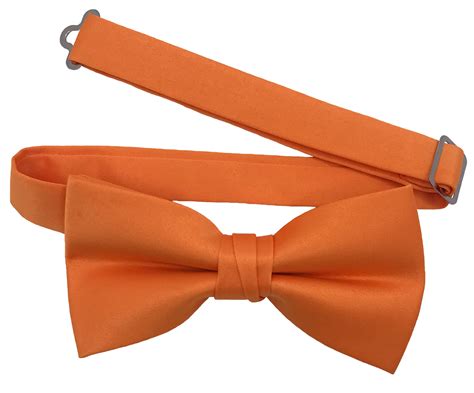 Orange Bow Tie Mens Pre Tied Clip Bow Tie 2 12 Inch Spencer Js