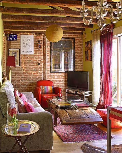 54 Eye Catching Rooms With Exposed Brick Walls Home Decor Bohemian