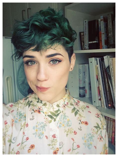 If you have naturally curly hair, a short androgynous hairstyle like this can actually make your hair appear bouncier and less weighed down. Pin on Fashion