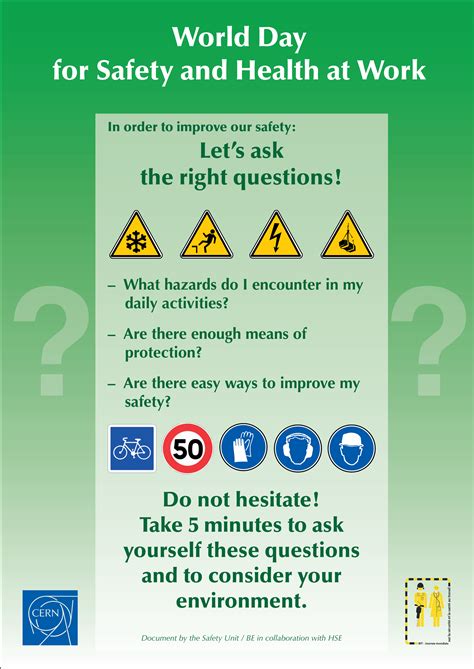 Workplace Safety Lets Ask The Right Questions Cern Bulletin