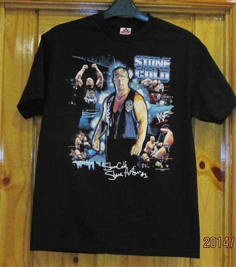 Wwe Stone Cold Steve Austin Black T Shirt Large Wrestling Shirts Shirts Black Tshirt