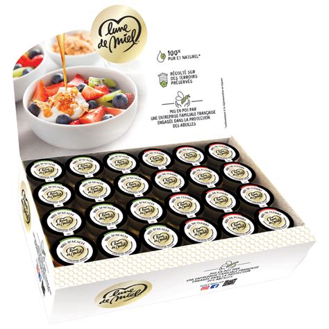 Coffret Miel De Fleurs Et Miel D Acacia Lune De Miel Pots En Verre