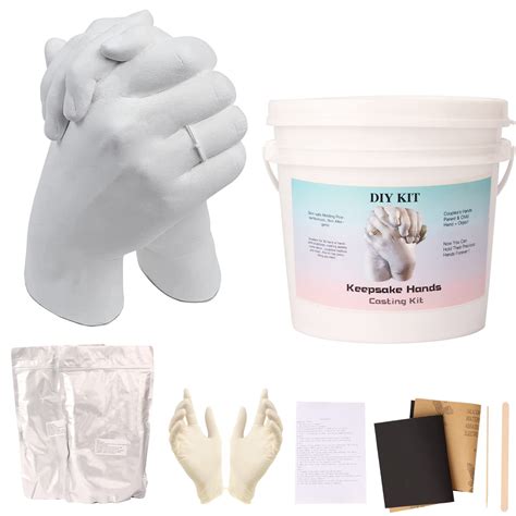 Buy Hand Casting Kit Keepsake Hands Mold Kit With Powder Mixing Bucket Plaster Molding Powder