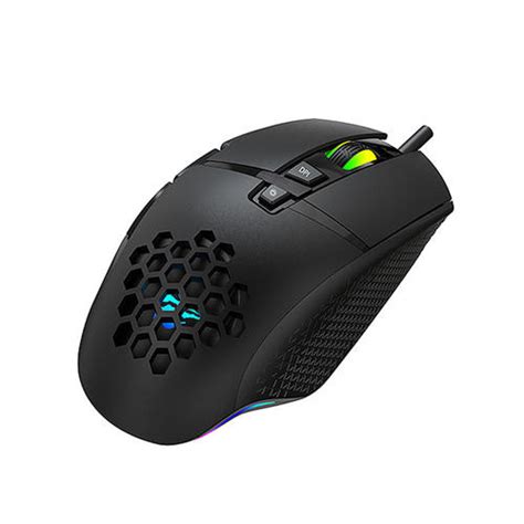 Havit Ms1022 Wired Rgb Gaming Mouse 3200dpi And 7 Buttons Honeycomb Design