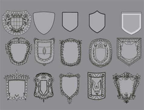 Shields Vector Pack Vector Shields Royalty Free Vector Shields