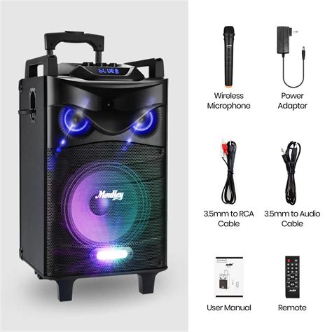 Buy Moukey Karaoke Machine Outdoor Speaker 10 Subwoofer Pa System