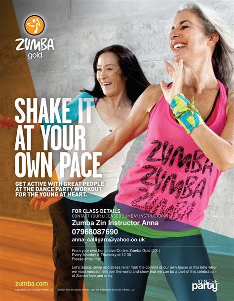 Zumba Gold 50 Classes Online The Chiswick Calendar