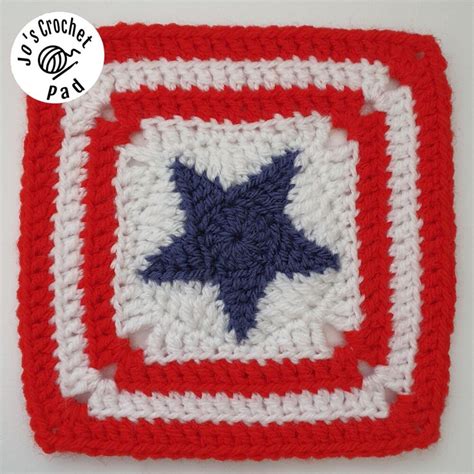 Star Motif Granny Square And Bunting Pattern Pdf Crochet Pattern Only