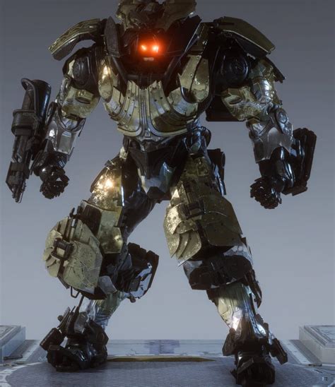 Anthem Store Wrap Golden Lancer Colossus Front Armor Concept