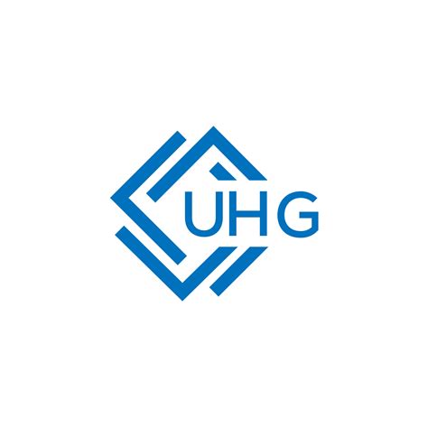 Uhg Tecnología Letra Logo Diseño En Blanco Antecedentes Uhg Creativo