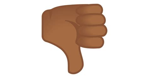 👎🏾 Thumbs Down Medium Dark Skin Tone Emoji