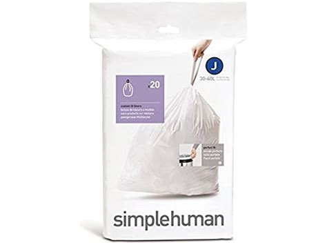 Simple Human Trash Can Liners 30 40 L 20 Count