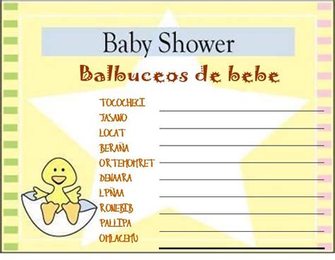 Juego Baby Shower Adivina El Parentesco Imagui