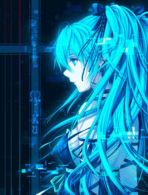 Female anime character wallpaper, anime girls, original characters. vocaloid gif on Tumblr