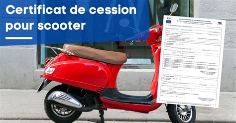 Certificat De Cession Scooter