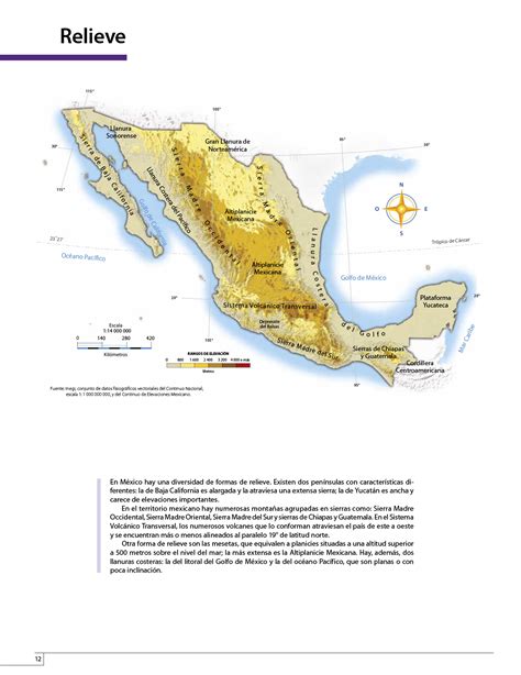 Libro atlas de mexico 6 grado 2016. Atlas de México cuarto grado 2017-2018 - Página 12 ...