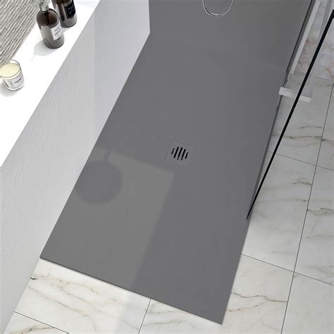 Base De Douche Slate X En Coin Mur Droite En Gris B Ton