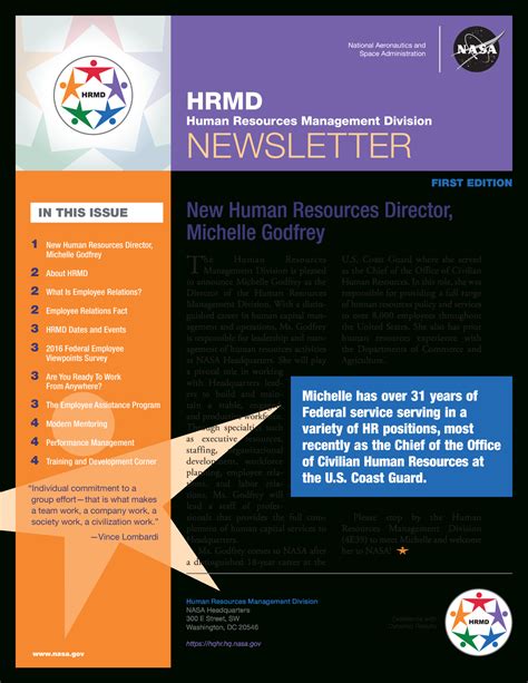 Monthly Human Resources Newsletter Example | Templates At Pertaining To ...